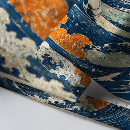 Tokyo-Tiger Cat Surfing Ukiyo-e Mesh Jersey