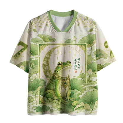 Tokyo-Tiger Elegant And Gorgeous Frog Mesh Jersey