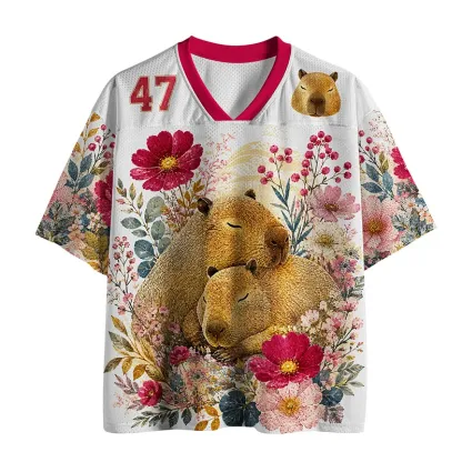 Tokyo-Tiger Capybaras That Depend On Each Other Mesh Jersey