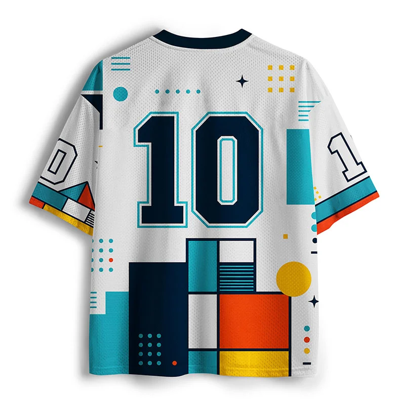 Tokyo-Tiger Cat Abstract Art Funny Mesh Jersey