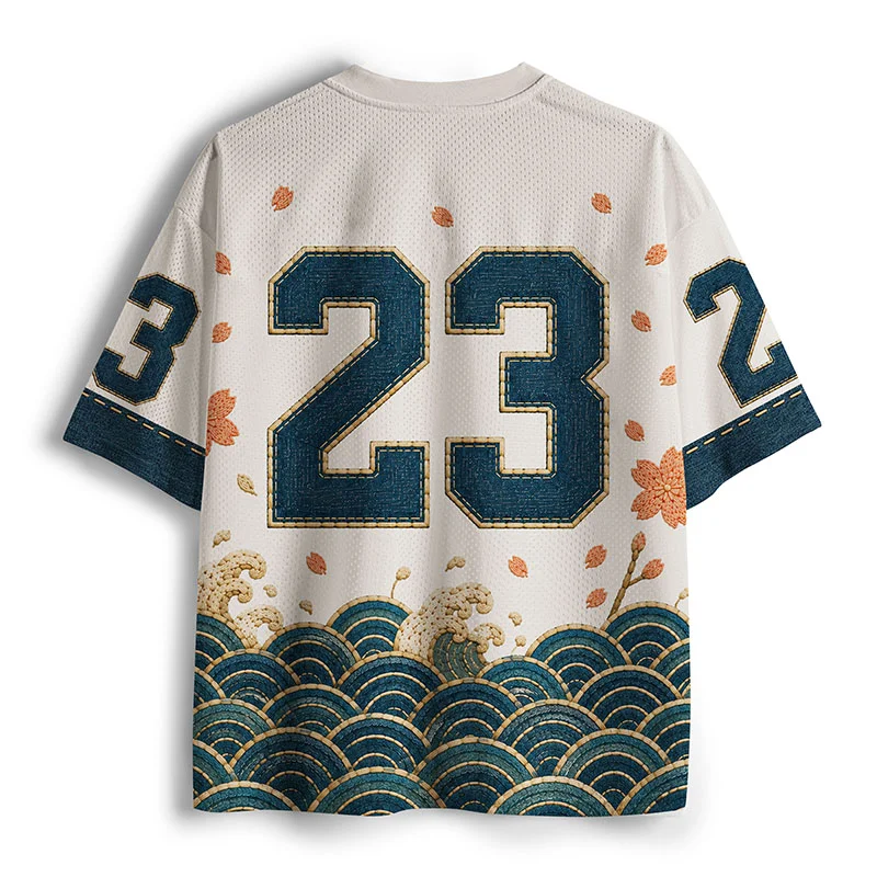 Tokyo-Tiger Capybar Splicing Mesh Jersey