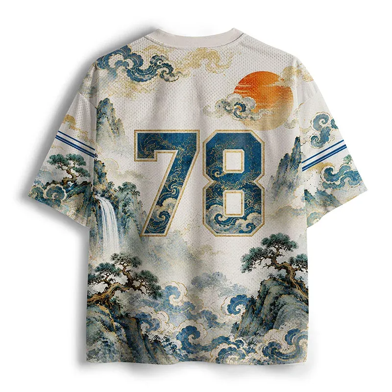 Tokyo-Tiger Japanese Cranes Mesh Jersey