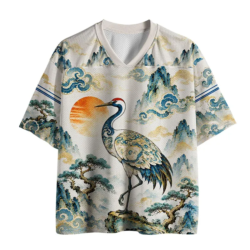 Tokyo-Tiger Japanese Cranes Mesh Jersey Sale
