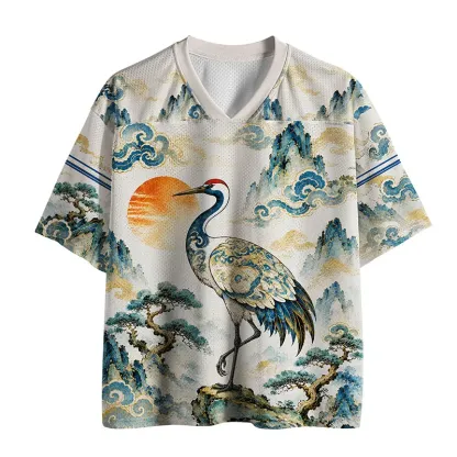 Tokyo-Tiger Japanese Cranes Mesh Jersey