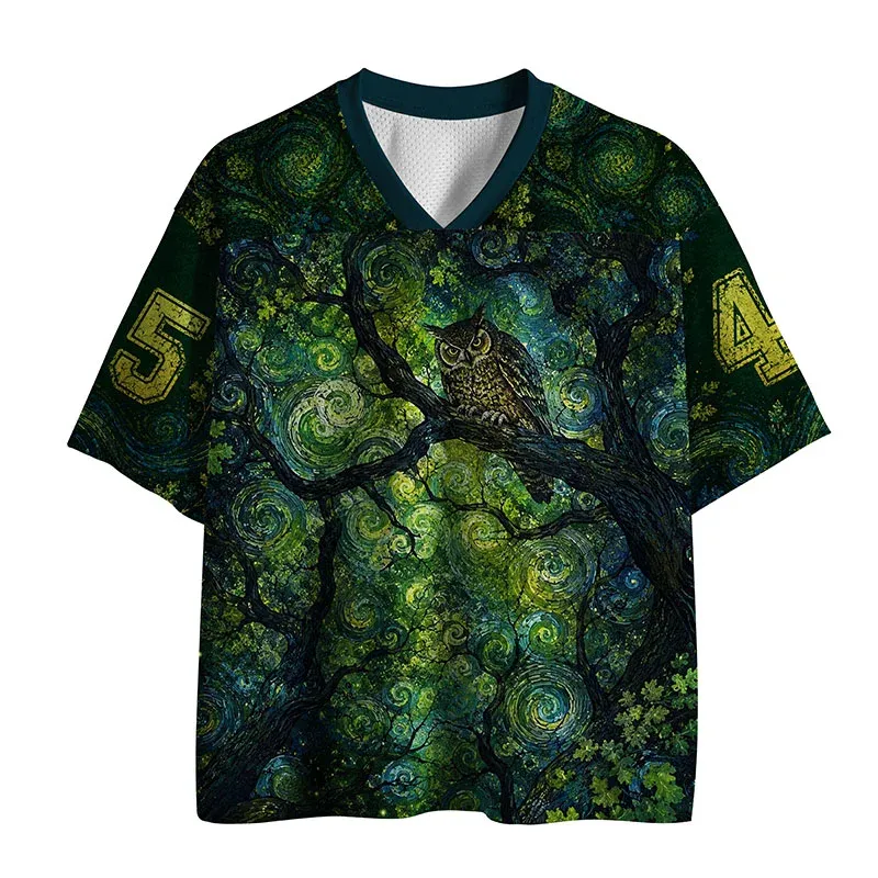 Tokyo-Tiger Psychedelic Owl Mesh Jersey Sale