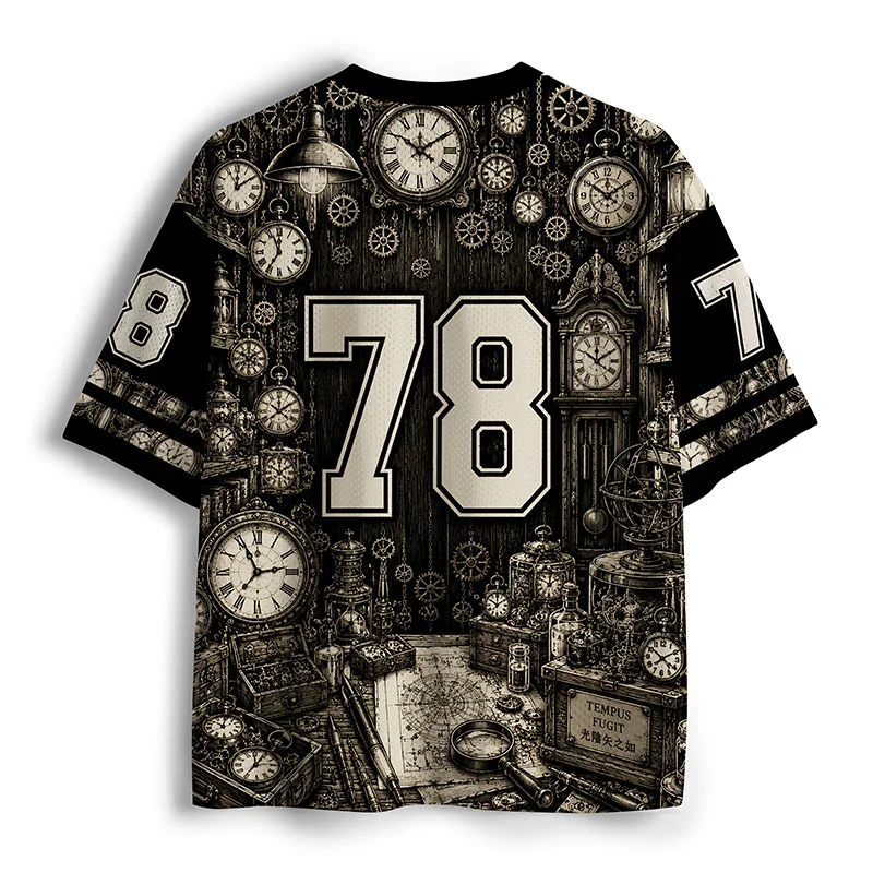 Tokyo-Tiger Clock Magic Owl Mesh Jersey