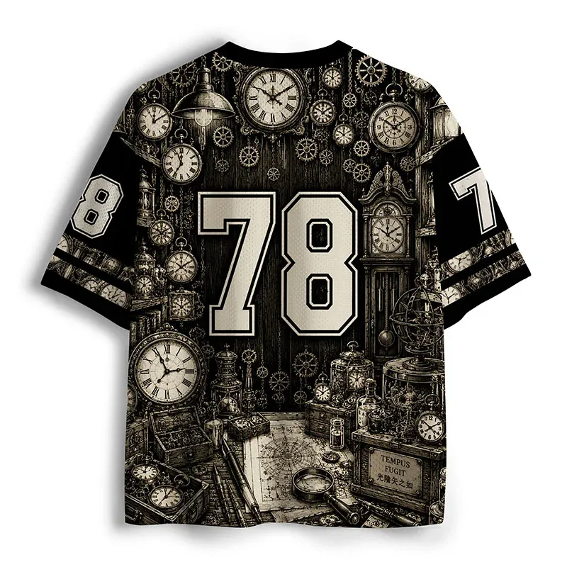 Tokyo-Tiger Clock Magic Owl Mesh Jersey