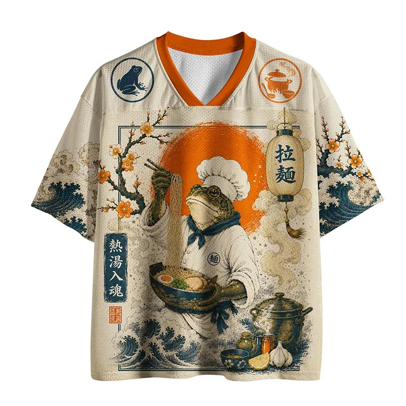 Tokyo-Tiger Frog Chef Funny Mesh Jersey Sale