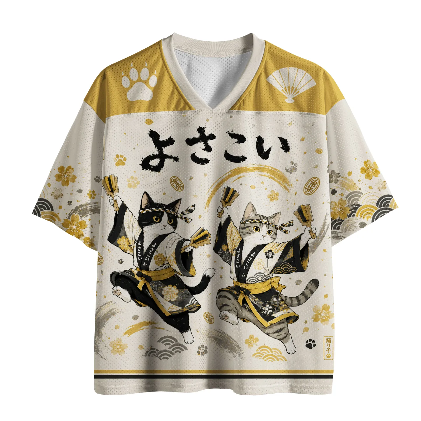 Tokyo-Tiger Geisha Cat Dance Mesh Jersey Sale