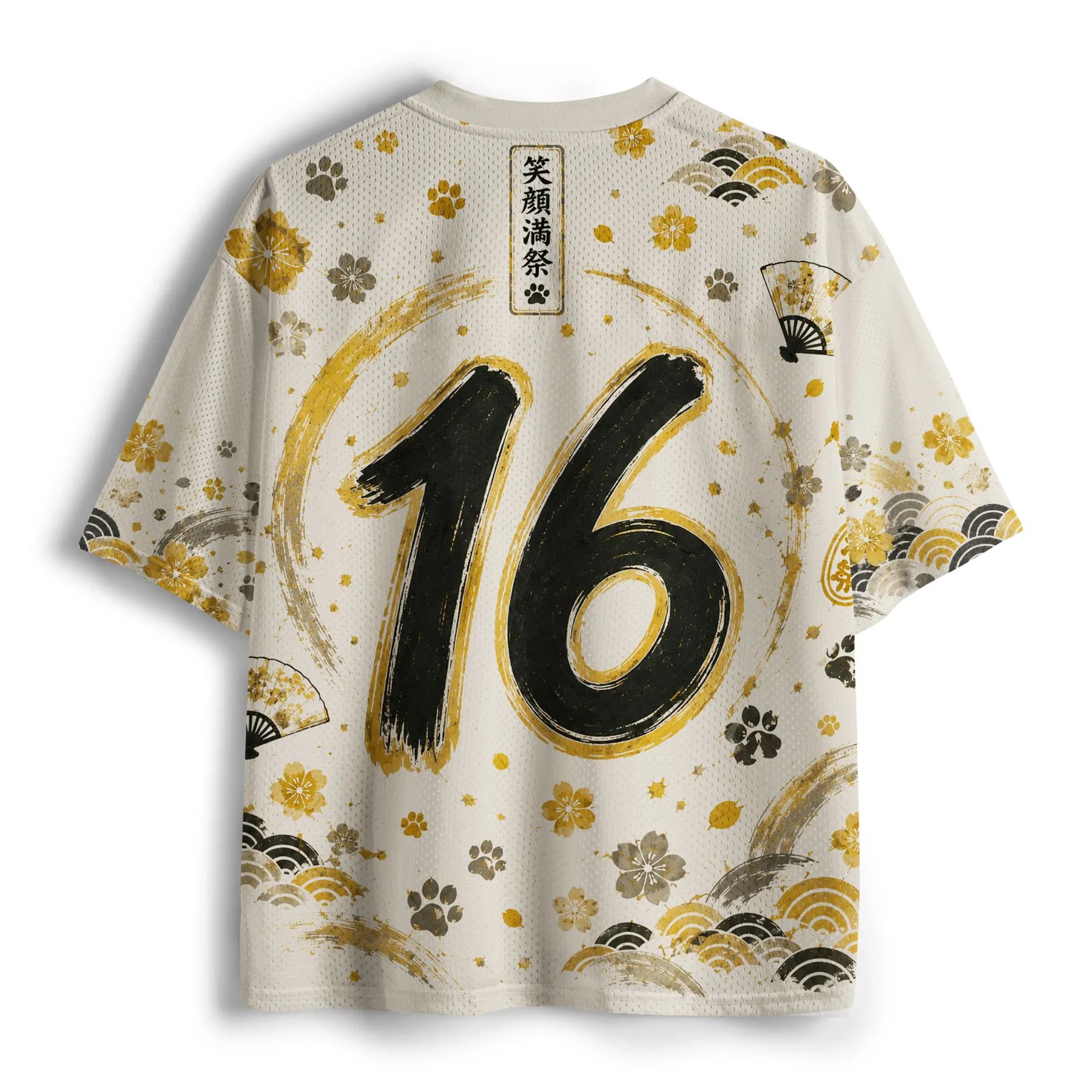 Tokyo-Tiger Geisha Cat Dance Mesh Jersey