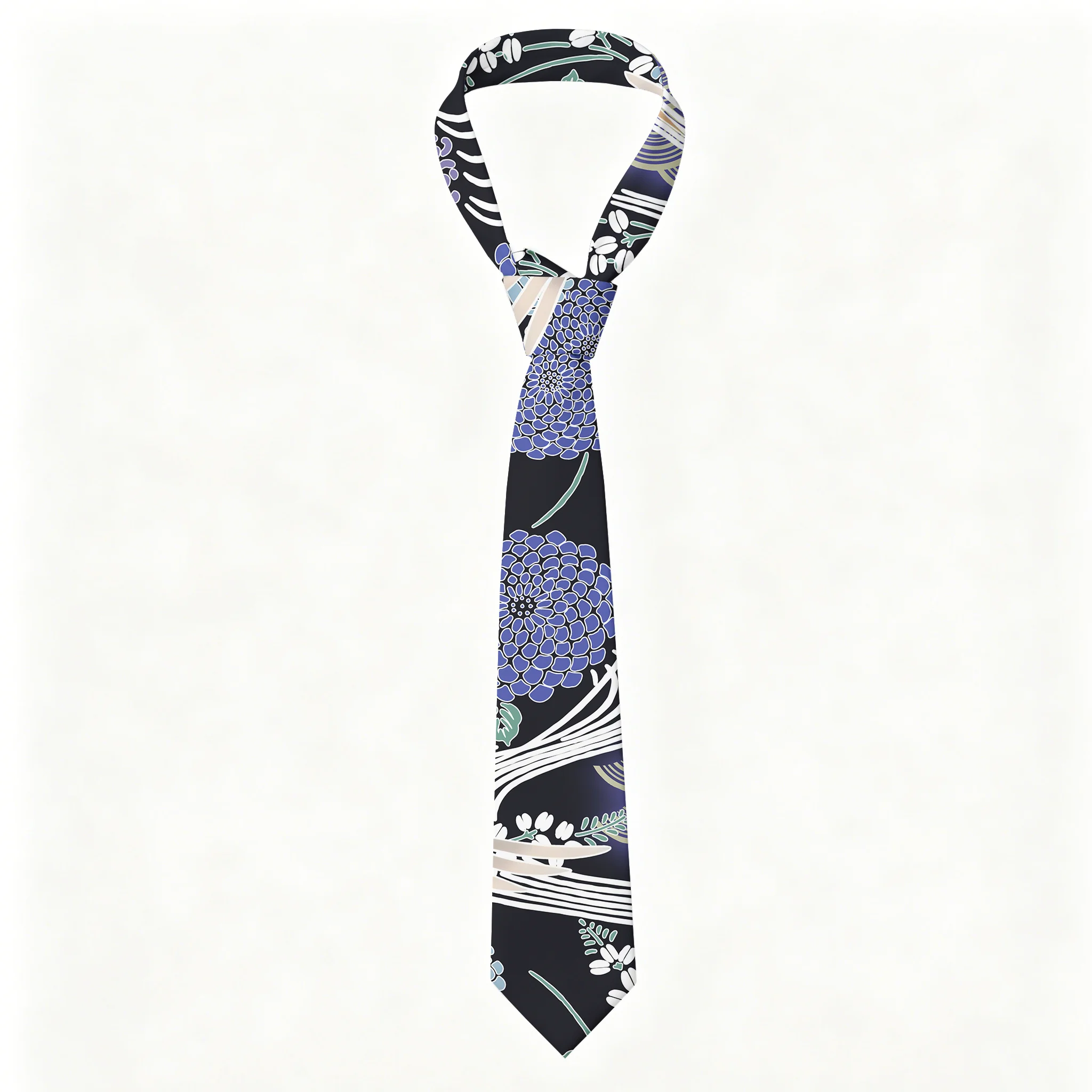 Tokyo-Tiger Cranes And Blooms Necktie
