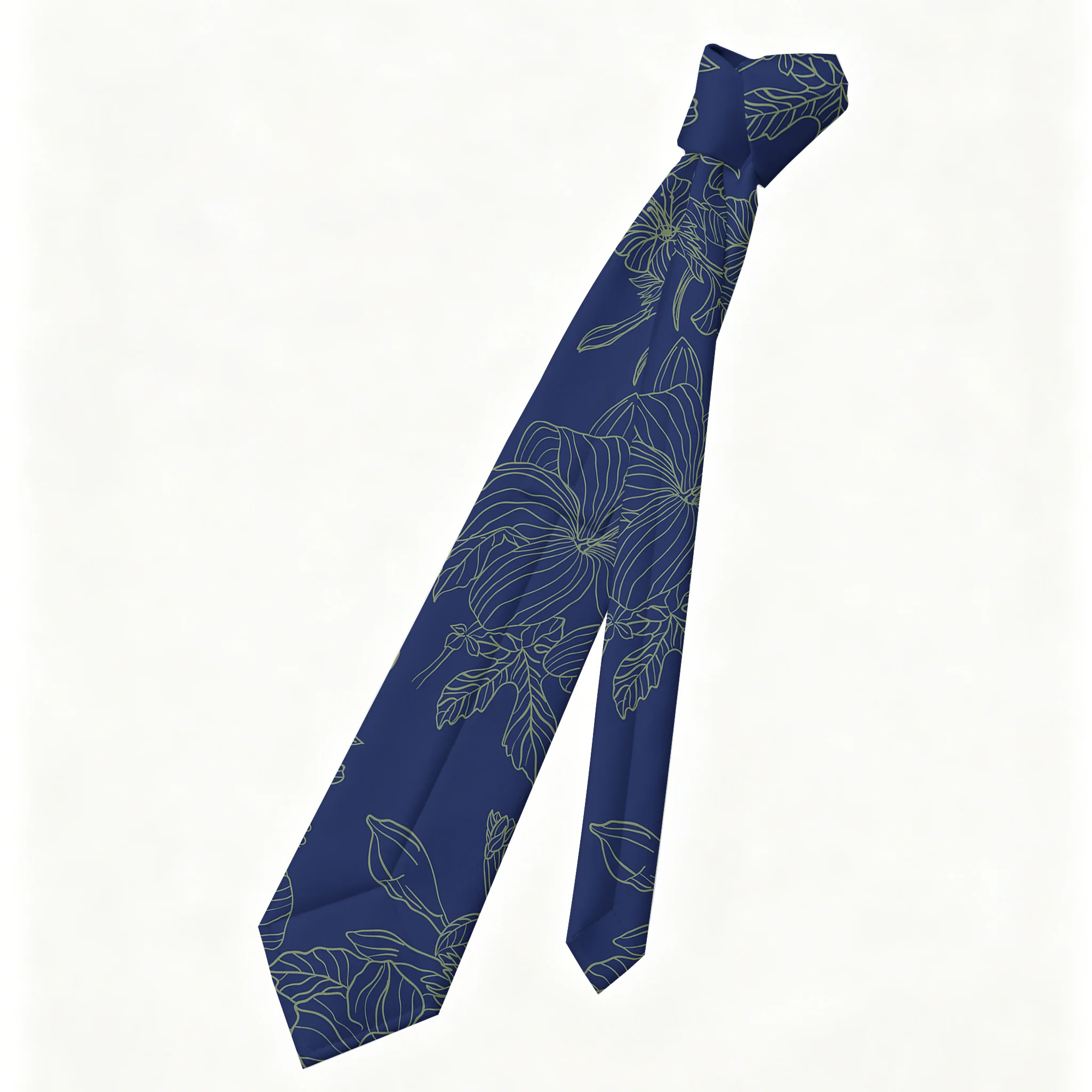 Tokyo-Tiger The Artistic Beauty Of Flowers Necktie
