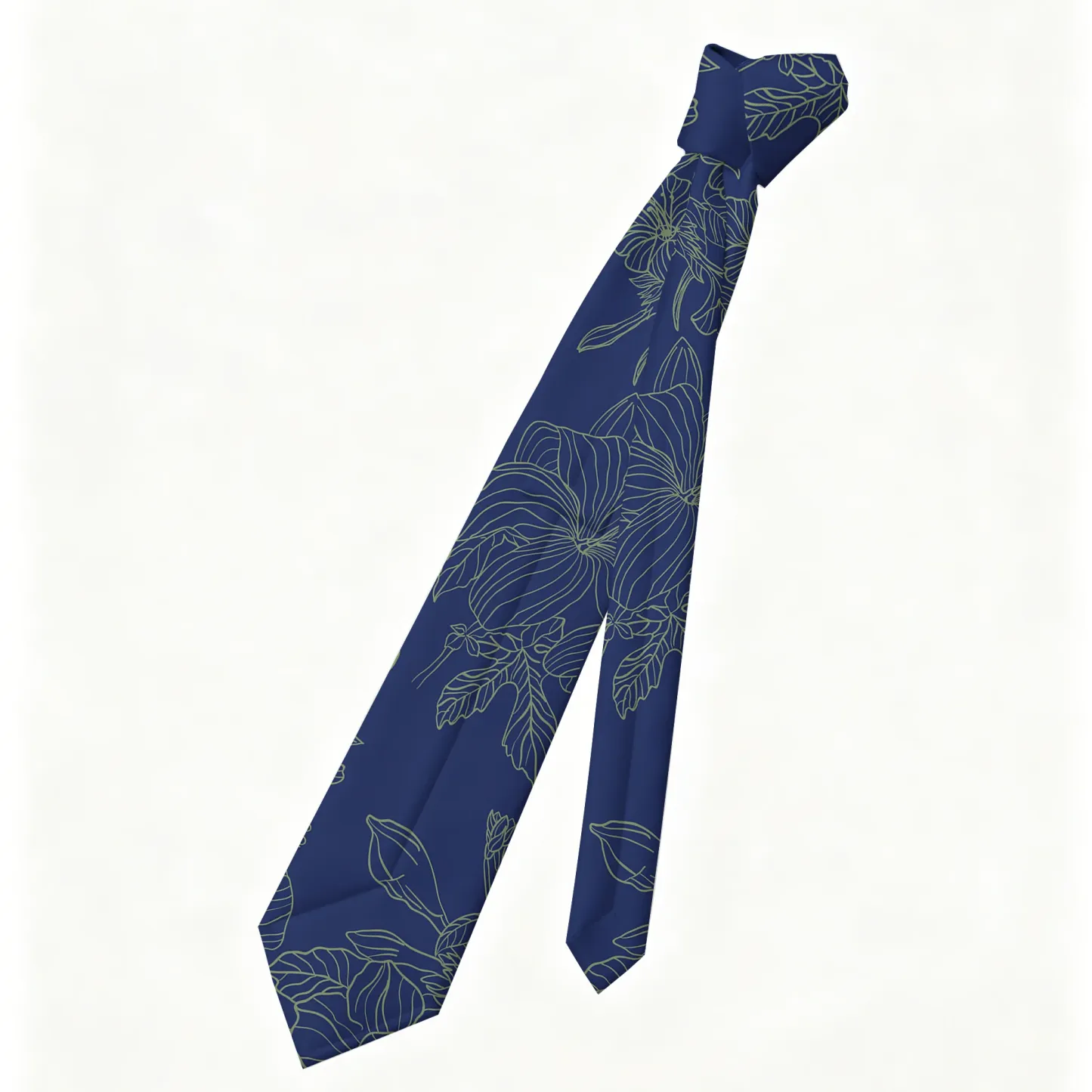 Tokyo-Tiger The Artistic Beauty Of Flowers Necktie