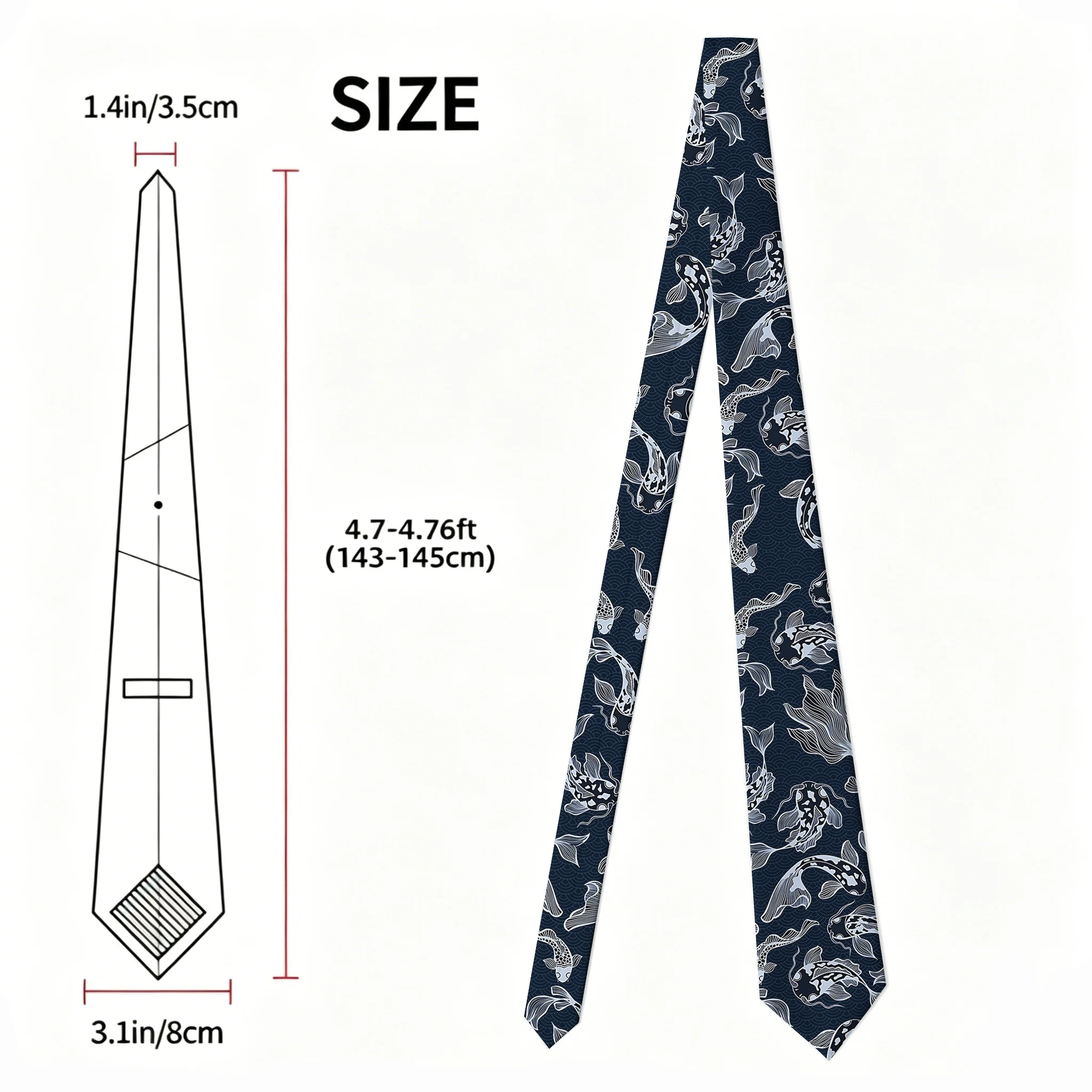 Tokyo-Tiger Japanese Koi Necktie
