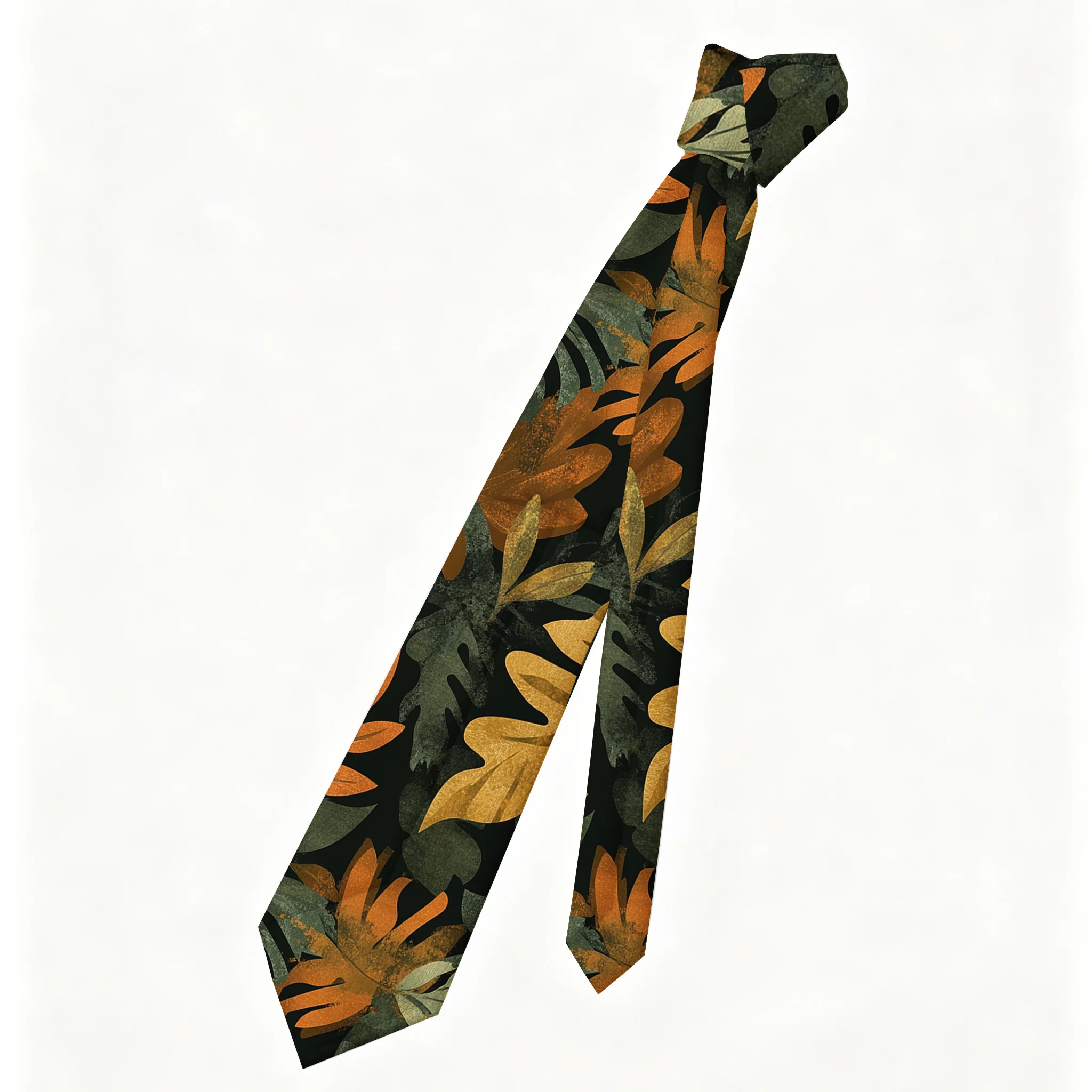 Tokyo-Tiger Tropical Leaf Frenzy Necktie