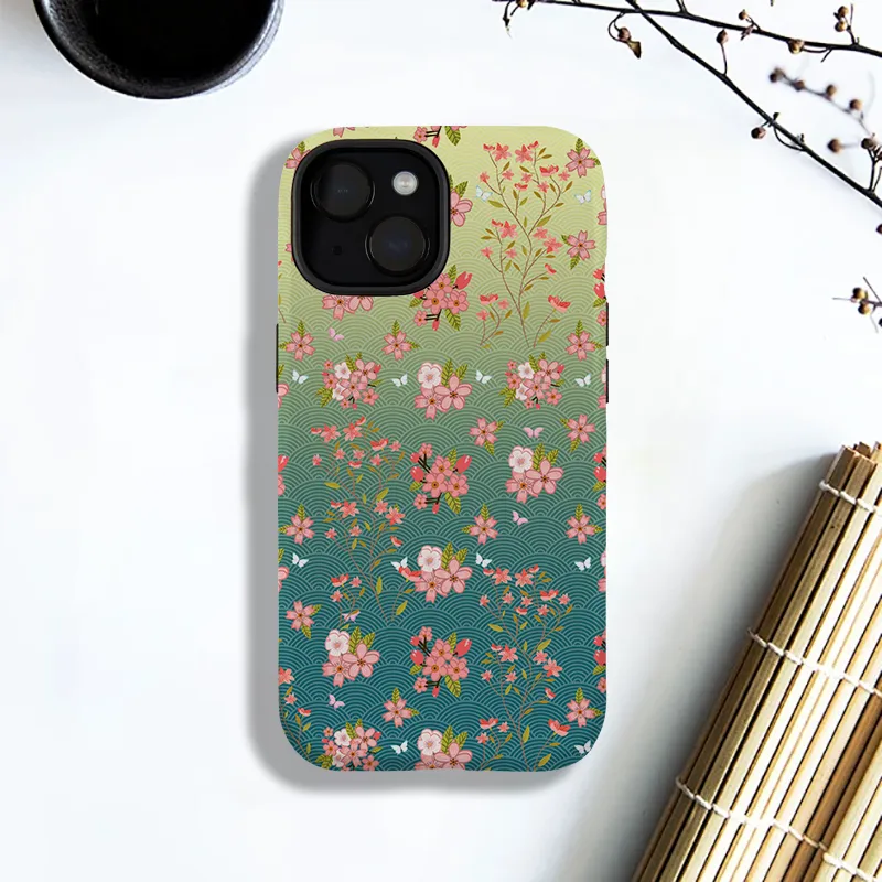 Tokyo-Tiger Sakura Blossom Waves Phone Case Sale