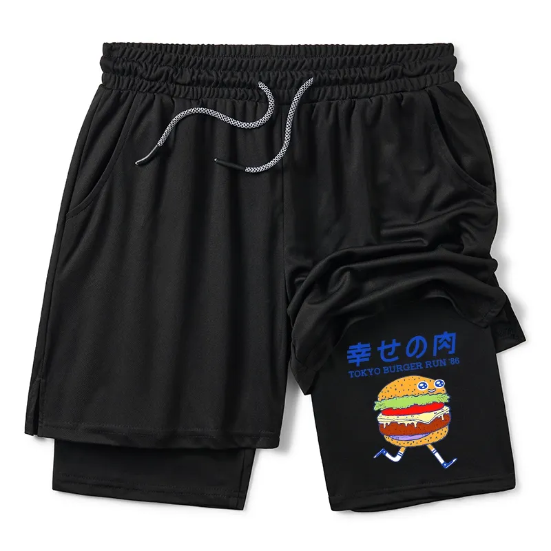 Tokyo-Tiger Tokyo Burger Run Japanese Training Shorts