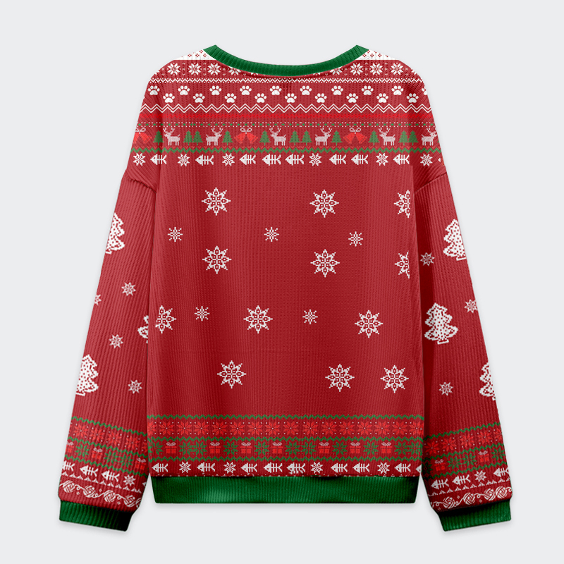 Tokyo-Tiger  Funny Cat:  What Christmas Get To Work Christmas Ugly Sweatshirt