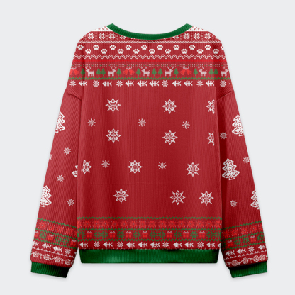 Tokyo-Tiger  Funny Cat:  What Christmas Get To Work Christmas Ugly Sweatshirt