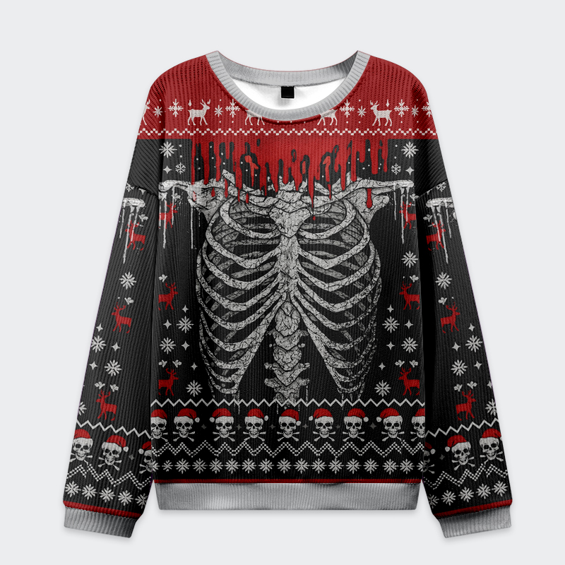 Tokyo-Tiger Deadly Festive Vibes Christmas Ugly Sweatshirt