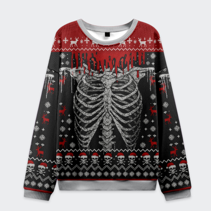Tokyo-Tiger Deadly Festive Vibes Christmas Ugly Sweatshirt