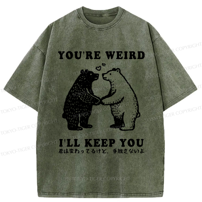 Tokyo-Tiger Forever Weird, Forever Yours Washed T-Shirt