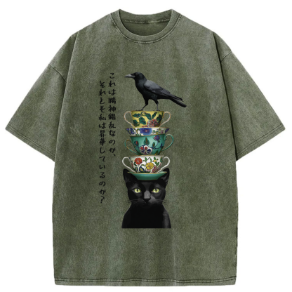 Tokyo-Tiger Is this psychosis, or am I ascending? Washed T-Shirt