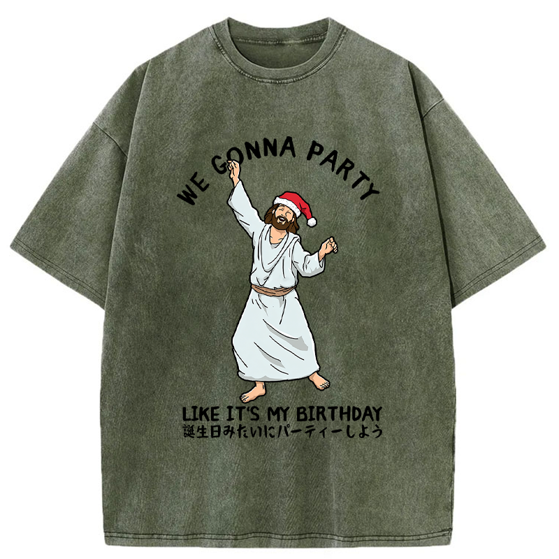 Tokyo-Tiger Party Like the Messiah Washed T-Shirt