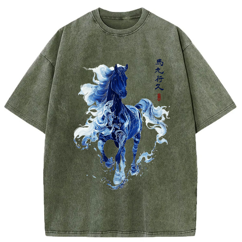 Tokyo-Tiger Everything goes smoothly Washed T-Shirt