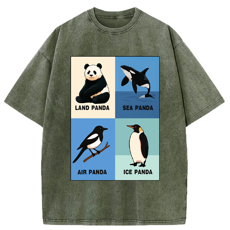 Tokyo-Tiger Panda Multiverse Washed T-Shirt