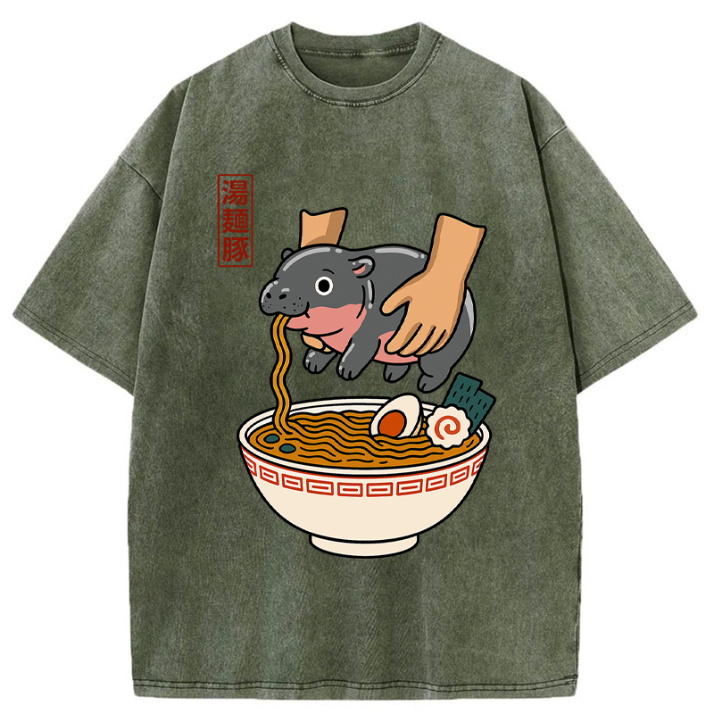 Tokyo-Tiger Noodles Got Me Washed T-Shirt