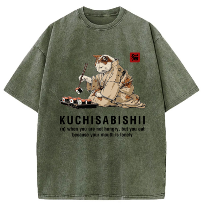 Tokyo-Tiger Sushi, Snacks, Repeat Washed T-Shirt