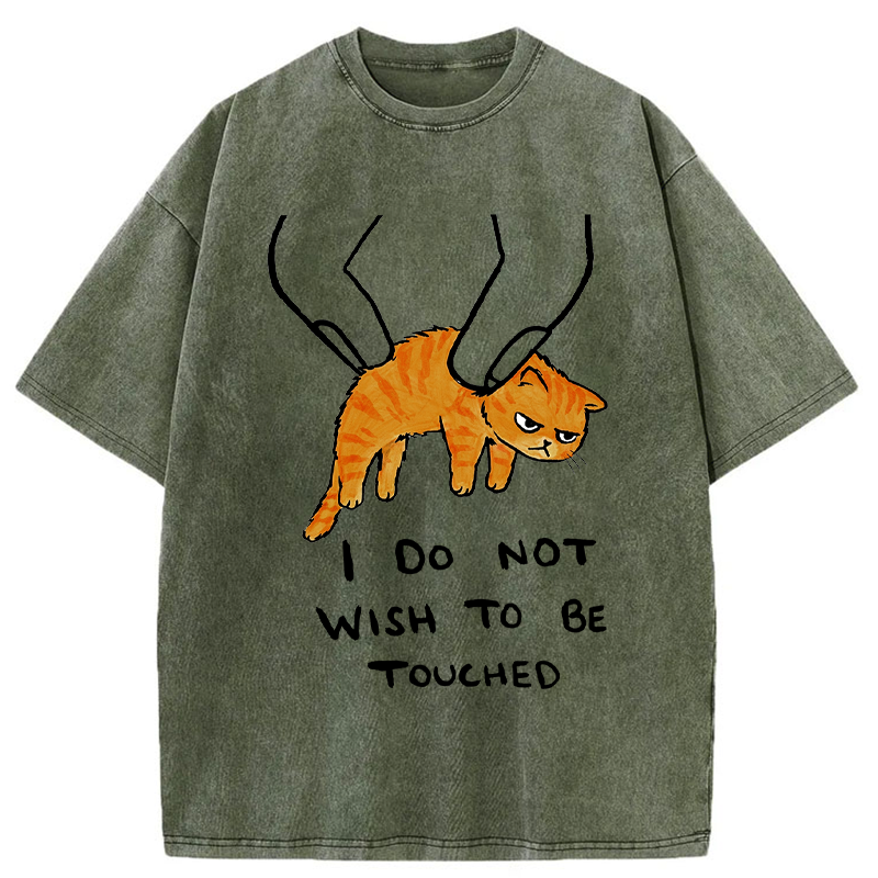 Tokyo-Tiger No Touchy Cat Washed T-Shirt