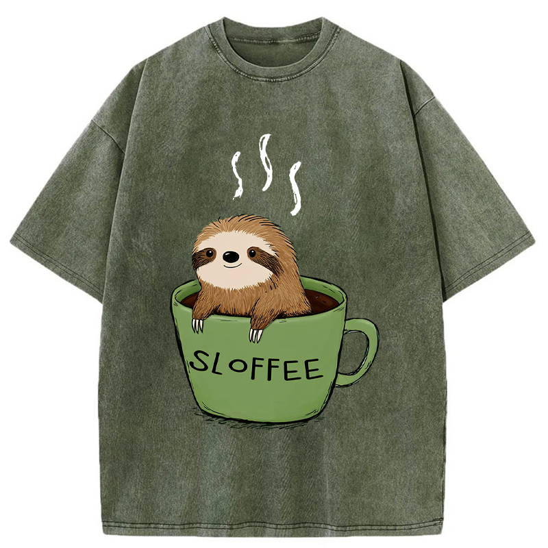 Tokyo-Tiger Sloffee Time Washed T-Shirt