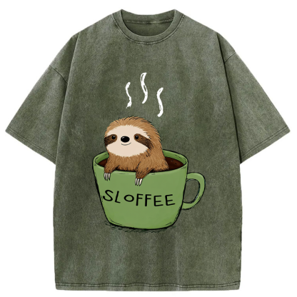 Tokyo-Tiger Sloffee Time Washed T-Shirt