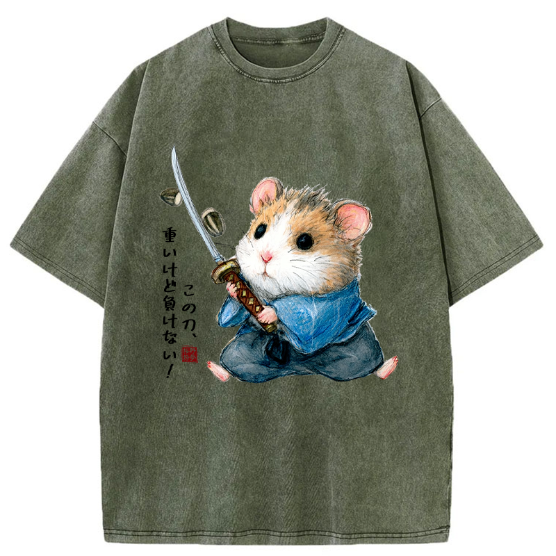 Tokyo-Tiger Heavy Sword, Strong Heart Washed T-Shirt