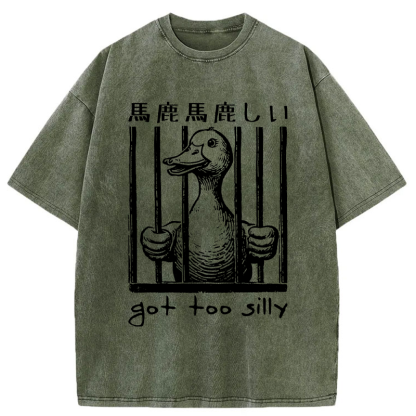 Tokyo-Tiger Silly Goose Lockup Washed T-Shirt