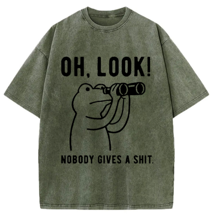 Tokyo-Tiger Frog of Indifference Washed T-Shirt