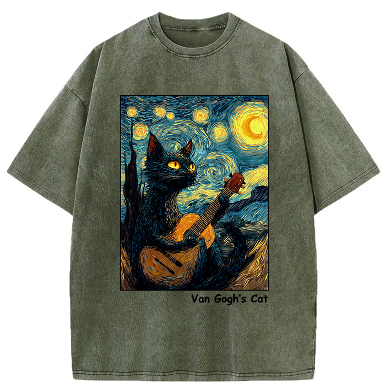 Tokyo-Tiger The Starry Musician Washed T-Shirt