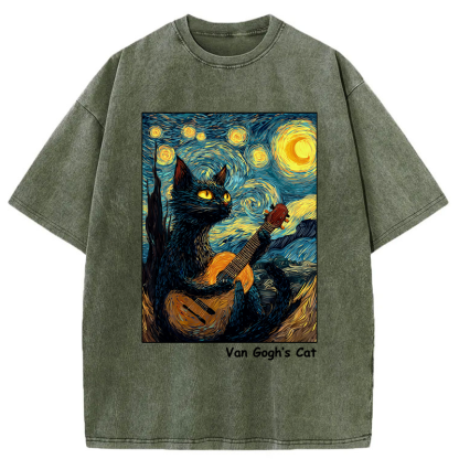 Tokyo-Tiger The Starry Musician Washed T-Shirt