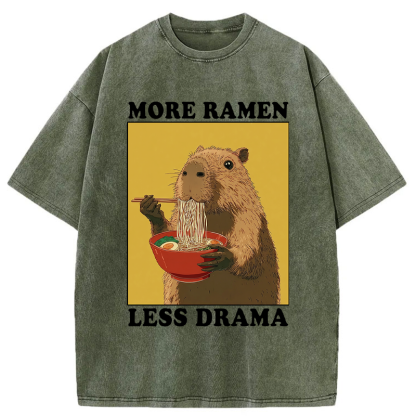 Tokyo-Tiger Noodles Over Drama Washed T-Shirt