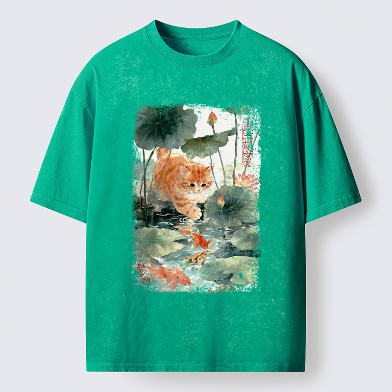 Tokyo-Tiger Yummy in My Eyes Washed T-Shirt