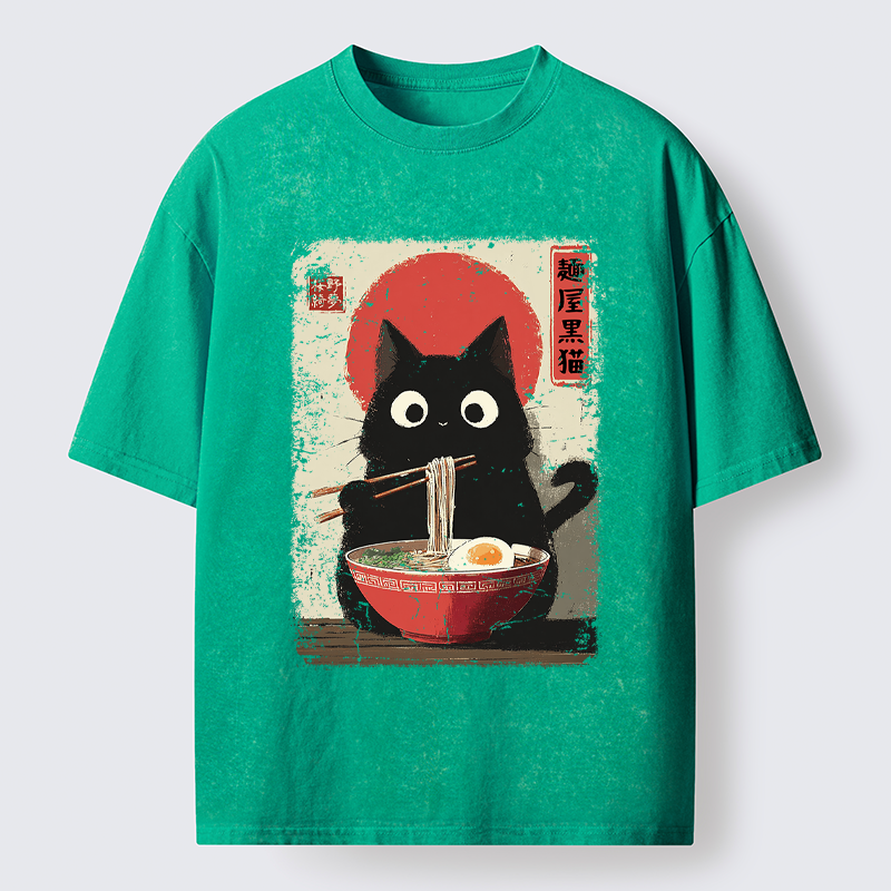 Tokyo-Tiger Slurp Meowster Washed T-Shirt