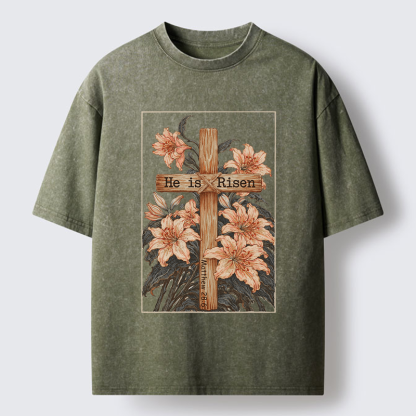 Tokyo-Tiger The Resurrection Lily Washed T-Shirt