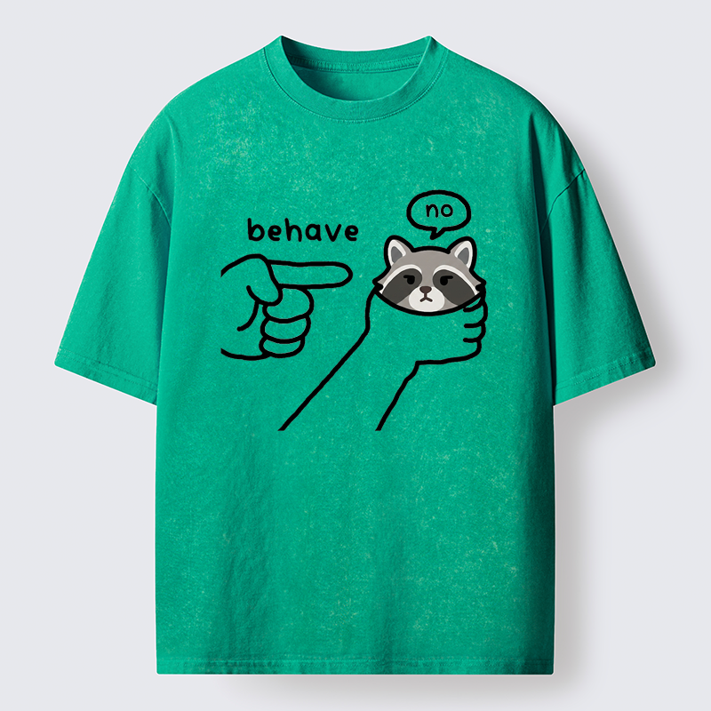 Tokyo-Tiger Rebellious Raccoon Washed T-Shirt