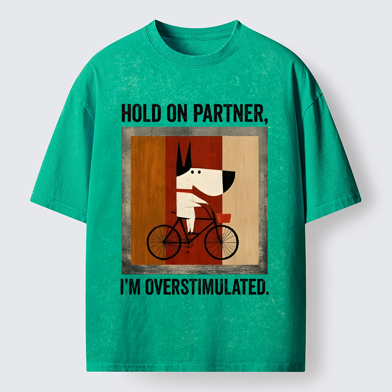 Tokyo-Tiger Overstimulated Pup Washed T-Shirt