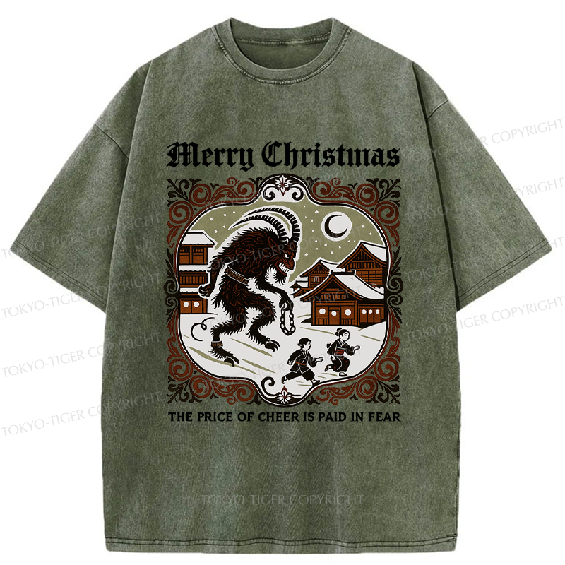 Tokyo-Tiger The Price of Cheer is Paid in Fear Washed T-Shirt