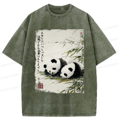 Tokyo-Tiger You Don’t Have To Always Be In Your Best State-Panda Washed T-Shirt