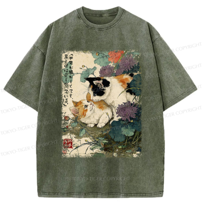 Tokyo-Tiger Amidst the Chaos, We Are in Love Washed T-Shirt