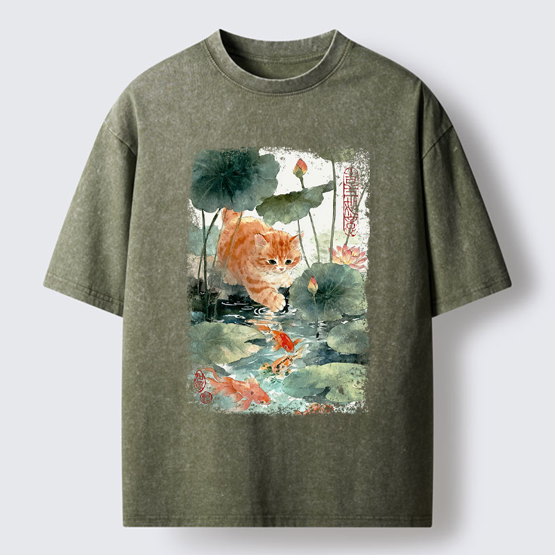 Tokyo-Tiger Yummy in My Eyes Washed T-Shirt